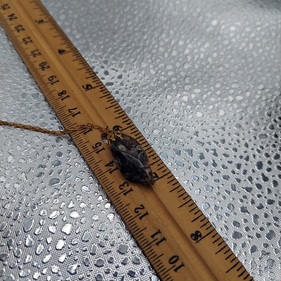 14kt Gf Necklace w/Stone Pendant. - Picture 11 of 16